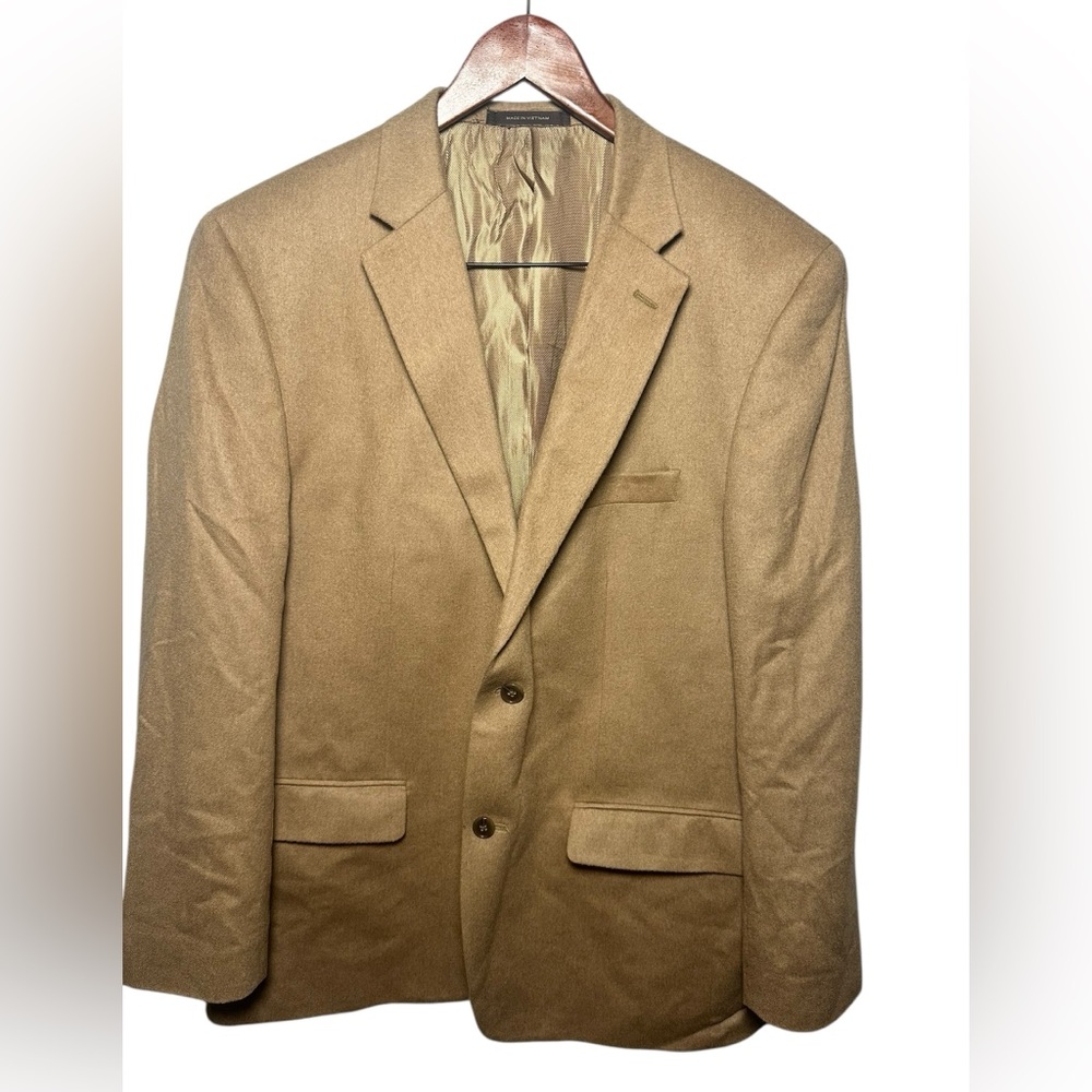 Lanificio Canpore Italian Tan Brown Men's Blazer Camel Hair 42 - Picture 2 of 9